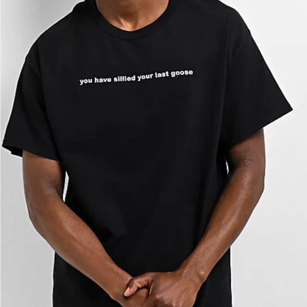 A.LAB Sillied Goose Black T-Shirt